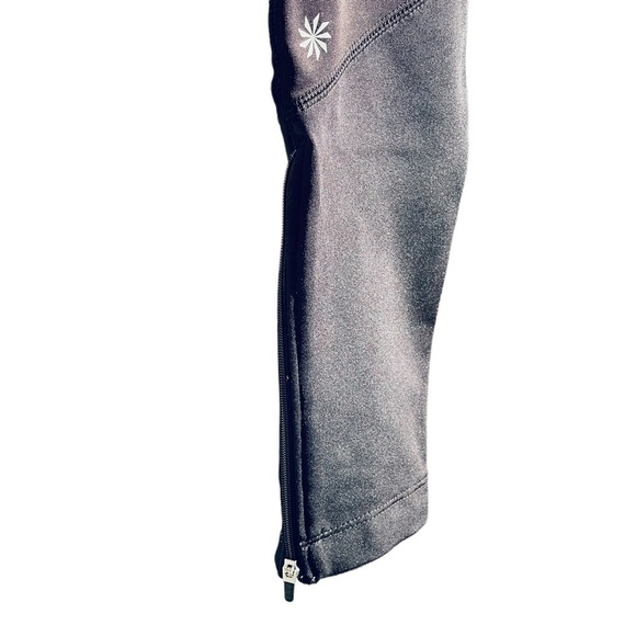 ATHLETA Black Crops Side Zip Style 46016 - Picture 4 of 9